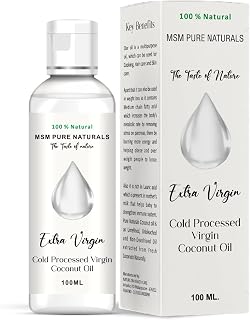 MSM PURE NATURELS Coconut Hair Oil|Unrefined, Non-Sticky Hair Nourishing Oil |Chemical & Cholesterol Free Ideal for Hair S Price In India
