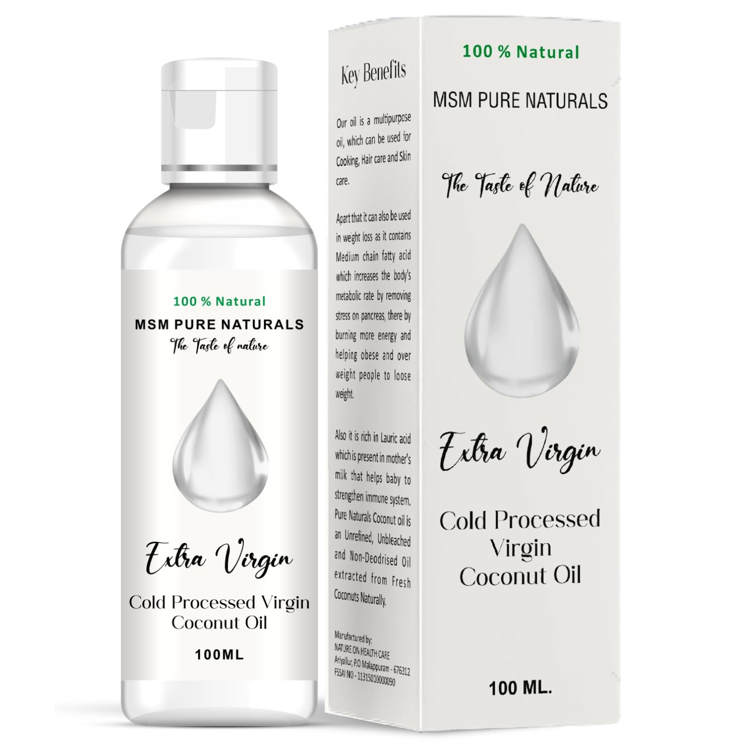 MSM PURE NATURELS Coconut Hair Oil|Unrefined, Non-Sticky Hair Nourishing Oil |Chemical & Cholesterol Free Ideal for Hair S... - Review, Price and Buying Guide