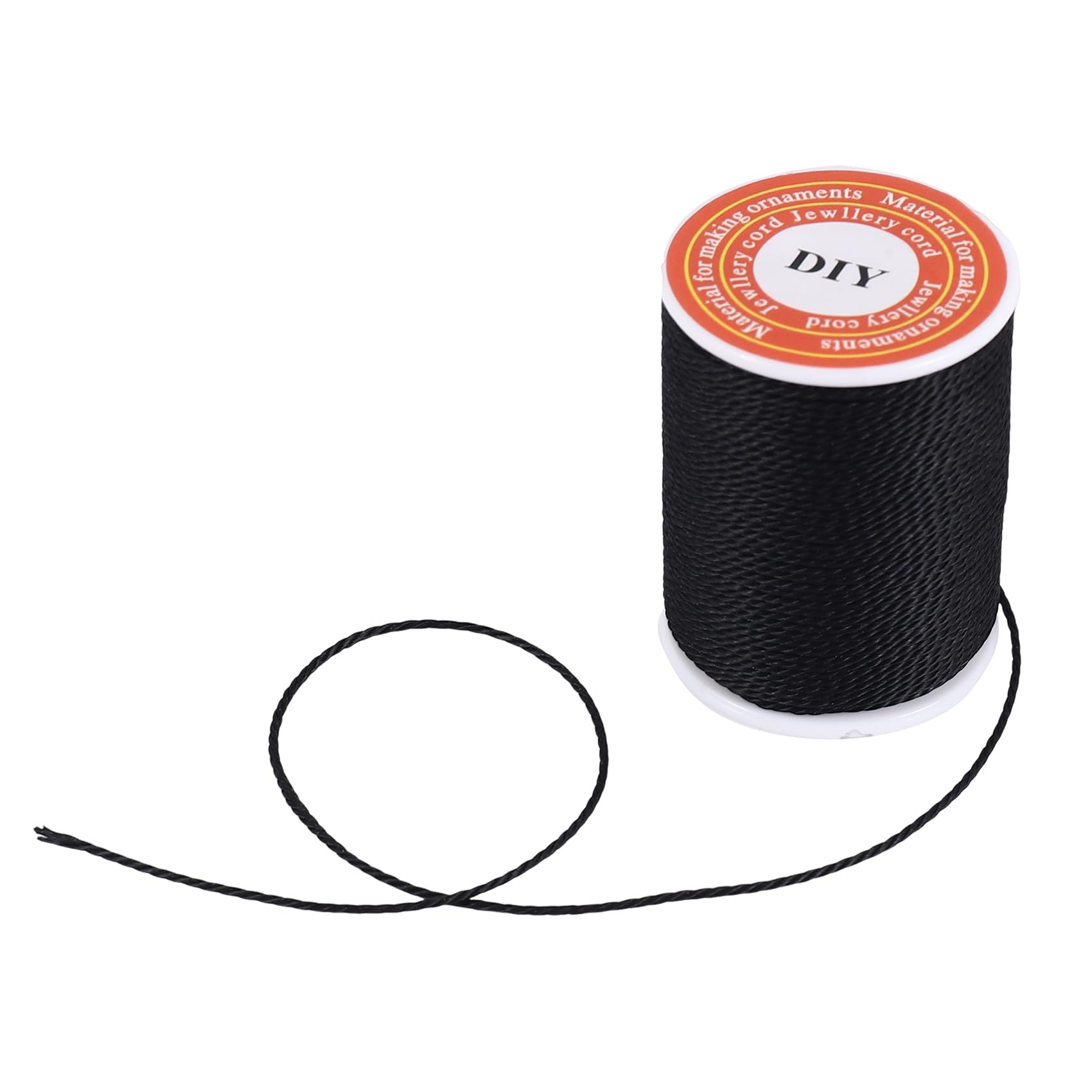 CTRLZS Roll Black Waxed Cotton Necklace Beads Cord String 1mm HOT
