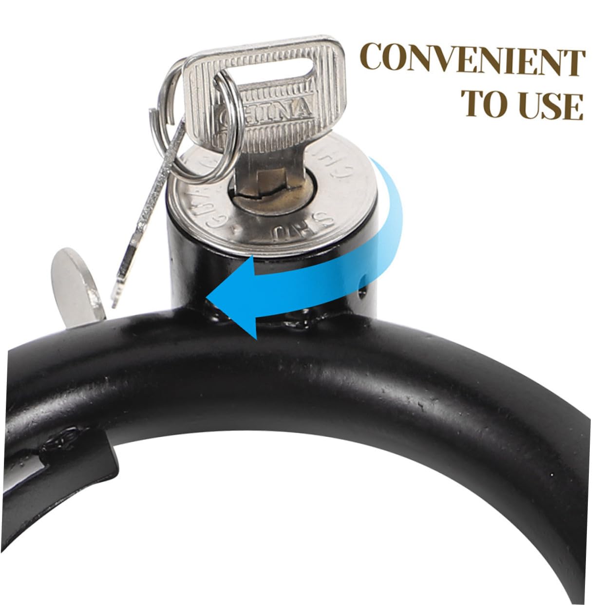 BESPORTBLE 3sets Circle Bike Lock Lightweight -Theft Steel Lock for Helmets and Gear Keyless Design for Easy Locking for Mountain Electric and Folding