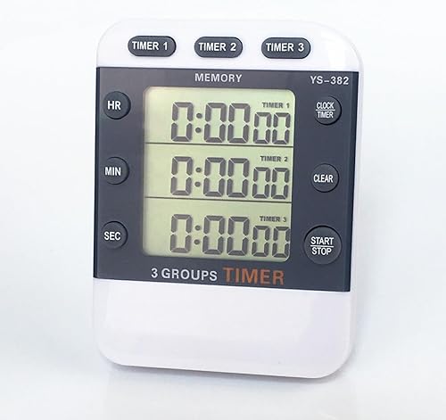 Miniatura 4 de Line Display Digital Stopwatch Countdown Timer with Memory Function Lightweight Portable Sports and Kitchen Timer Up to Hours Battery Not Included