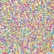 AUEAR, 100g Colorful Fake Candy Sweets Sugar Faux Sprinkles Polymer Resin Sprinkle Clay Nail Art Slices for DIY Crafts Phone Case Cake Dessert Simulation Food DecorationsColor B