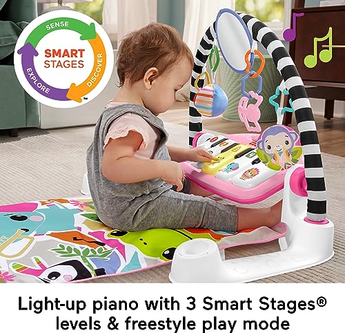 image for Fisher-Price Baby Musical Toy Set Glow and Grow Kick & Play Piano Gym 
