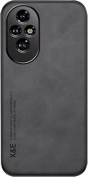 Microcase Honor 200 Pro i in Luxury Leather Series Deri Desenli Plastik Koruma K l f - AL8125 Koyu Gri