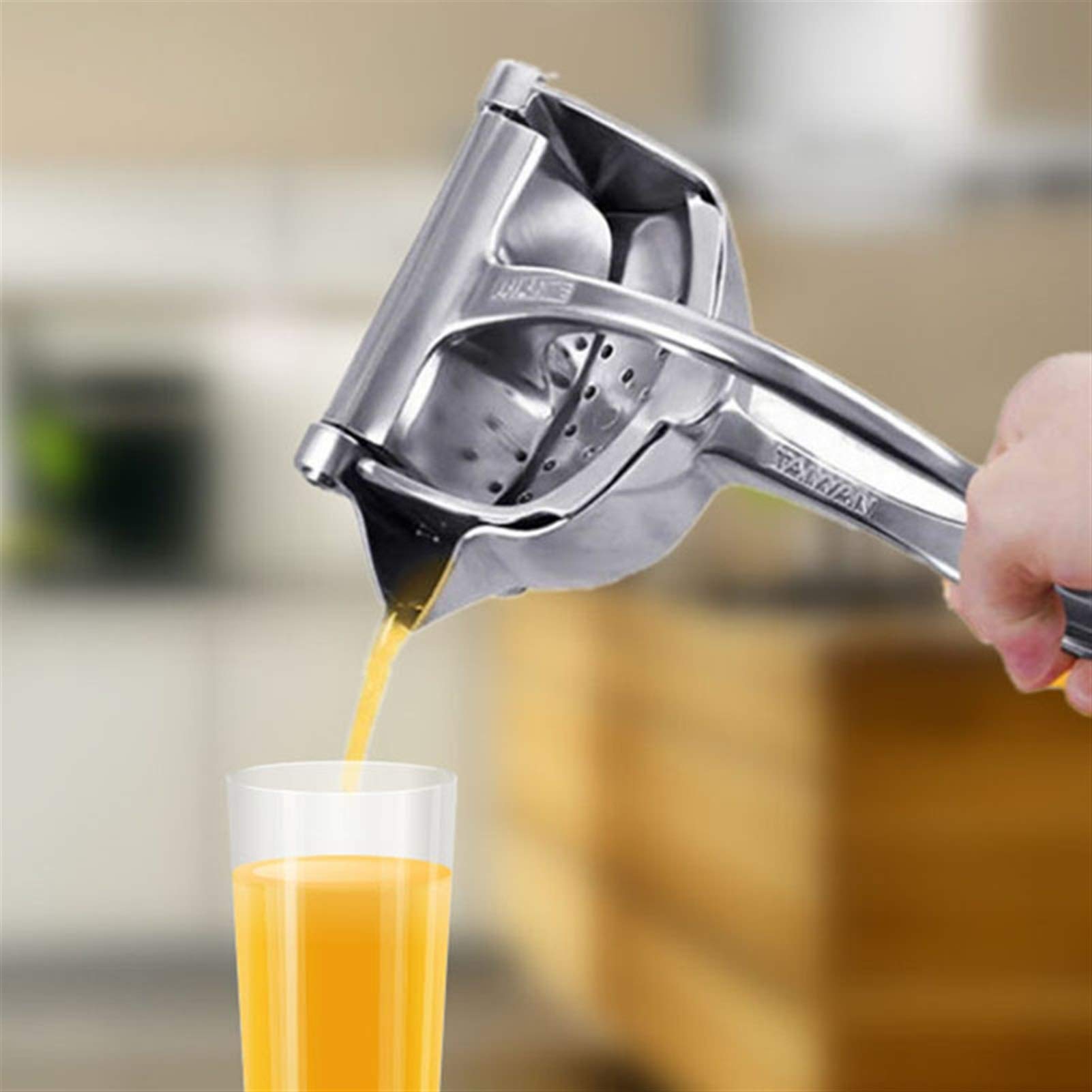 Aluminiumlegierung Manuelles Juicer Saft Squeezer Handdruckmaschine Granatapfel Orange Karotte Zitrone Küche Obst Gemüsewerkzeug (Color : 1pc, Size : 22x10x10.8 CM)