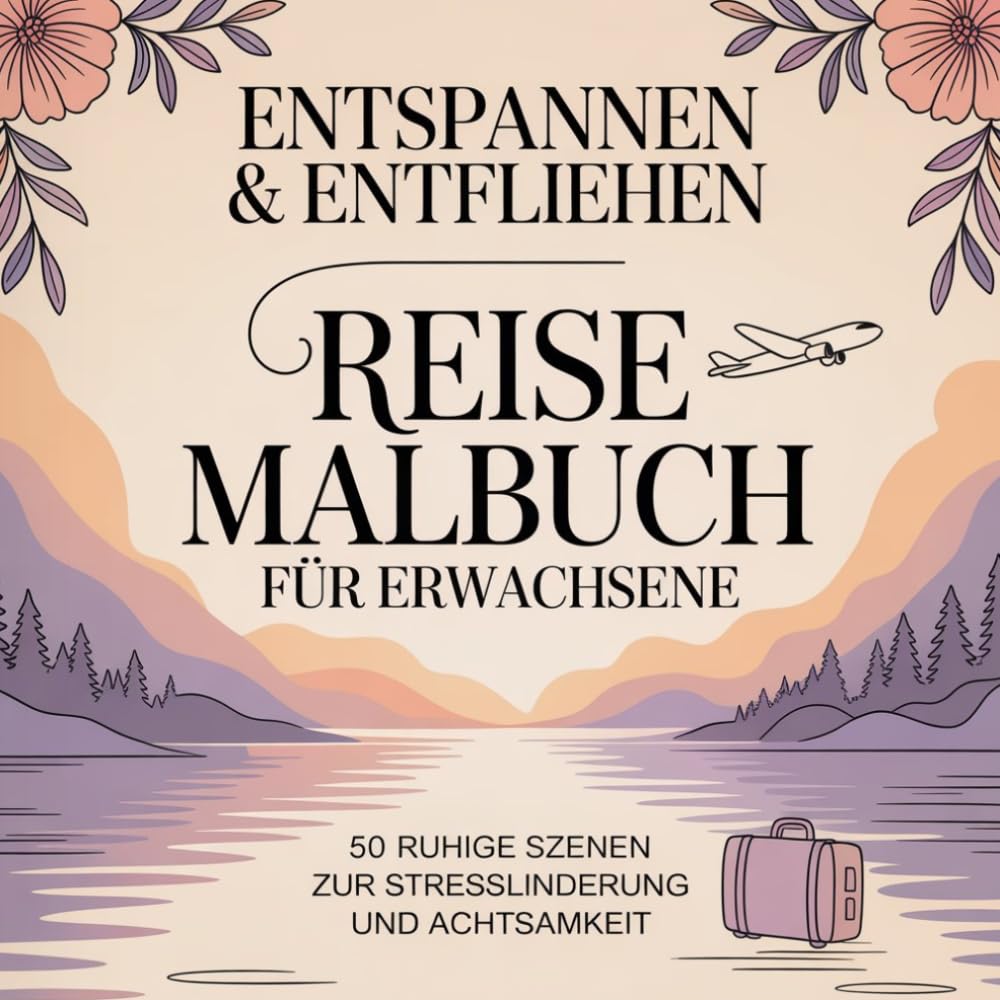 Reise Malbuch für Erwachsene: Entspannende Urlaubsmotive zur Stressbewältigung und Achtsamkeit: 50 wunderschöne Reiseziele zum Ausmalen | Anti-Stress ... | Kreative Entspannung & Achtsamkeit