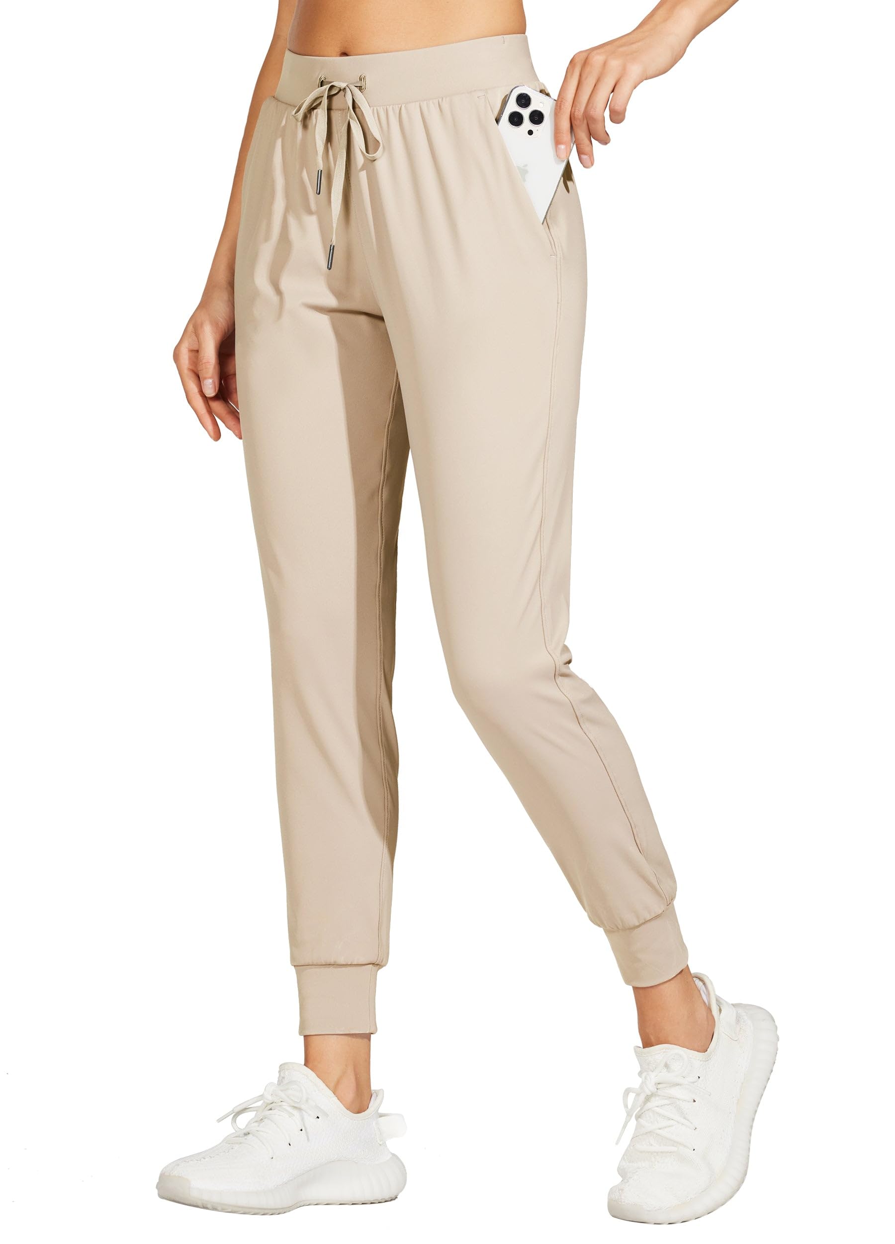 Pantalon Jogging Léger Femme WILLIT – Athlétique Respirant Séchage Rapide Avec Poches (UPF 50+)