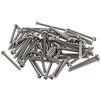 Vista 173 de MroMax 30 tornillos de máquina Phillips de cabeza plana M2 x 0.197 in, acero inoxidable 304 18-8, rosca completa, tornillos de cabeza cruzada gris