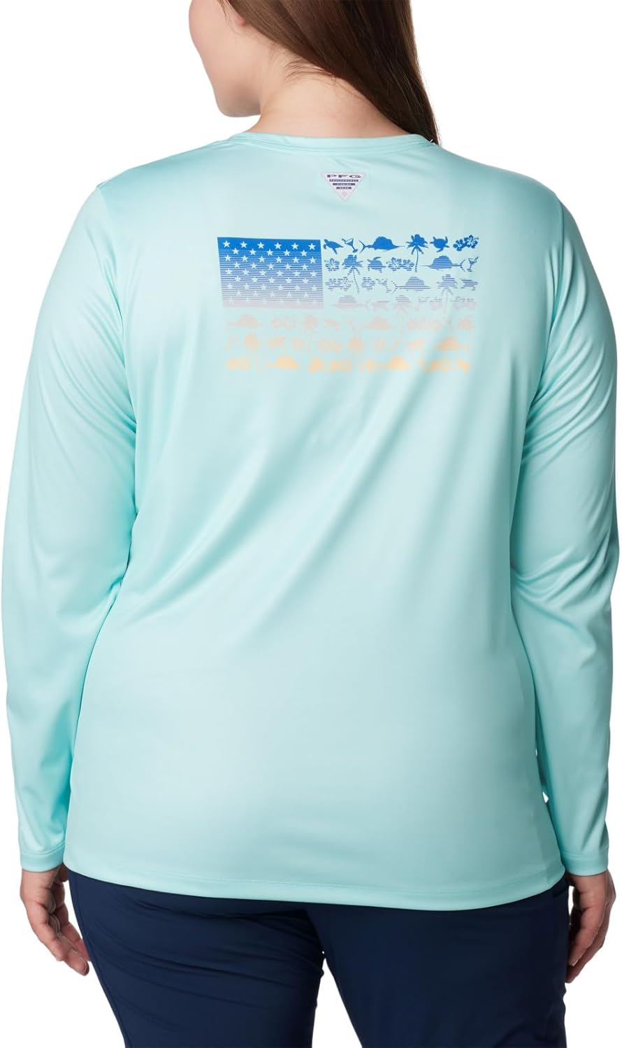 Columbia Women's Tidal Tee™ PFG Isle Rise Fade Ls