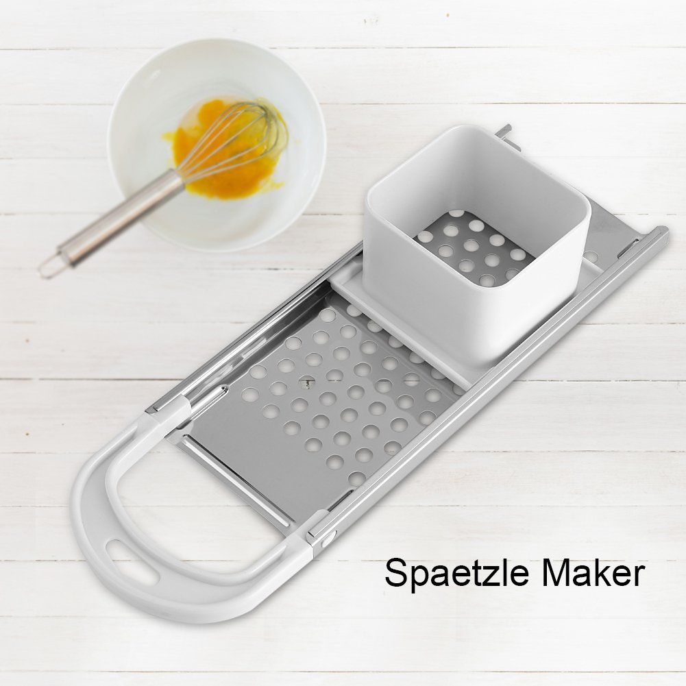 Stainless Steel Spaetzle Maker Noodle Maker Spaetzle Noodle Dumpling Maker with Safety Pusher for Pasta Cooking Tool Egg Tools - Image 3