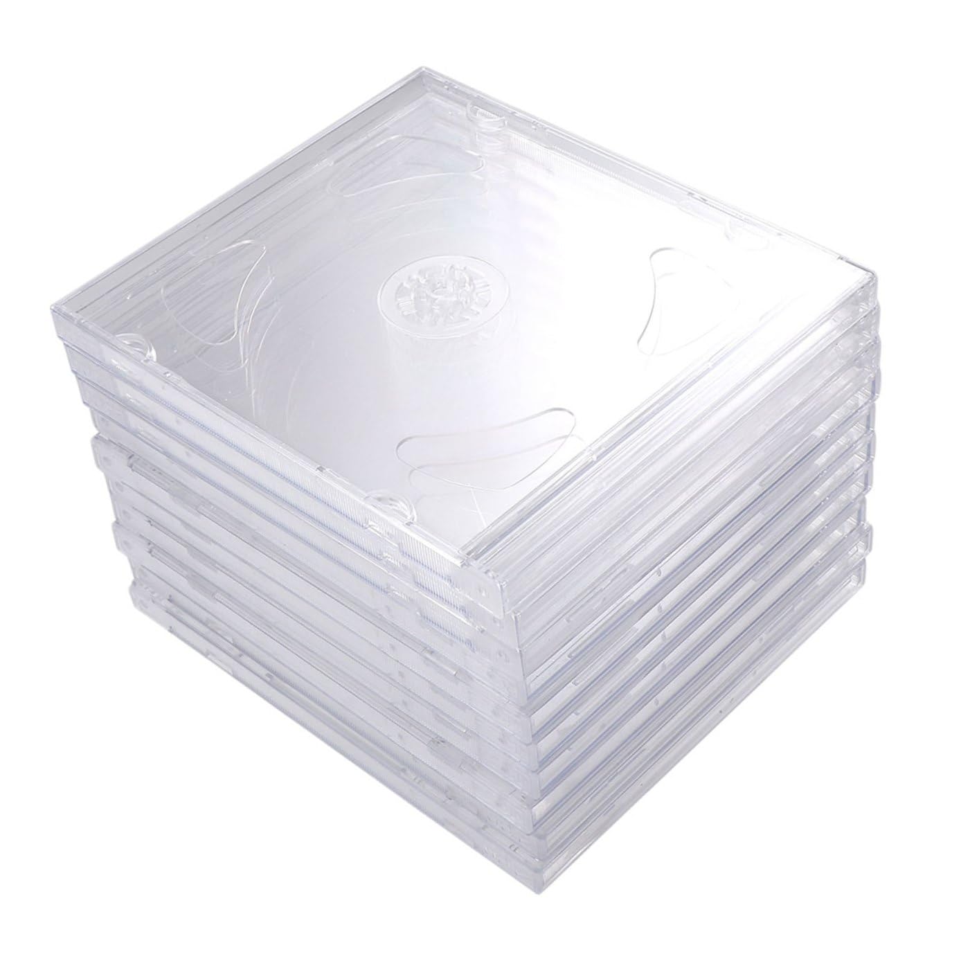 Cabilock 25stücke Transparente Cd-hüllen Als DVD-verpackung Schlankes Design Für Medien-aufbewahrung Für Zuhause Und Unterwegs Transparent