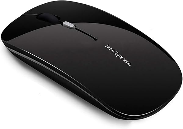 Uciefy Q5 Slim Rechargeable Wireless Mouse, 2.4G Portable Optical Silent Ultra Thin Wireless Computer Mouse with USB Rec
