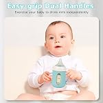 Pigeon 5.4oz Silicone Baby Bottle Covers, Anti-Break Glass Bottle Holder with Handles (Pack of 2)