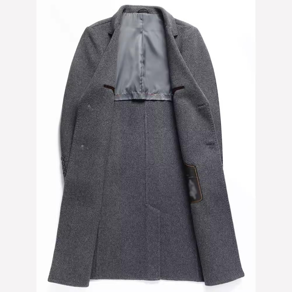 着丈82 くすみブルー 染めミンク ファーコート シェブロン模様 毛皮