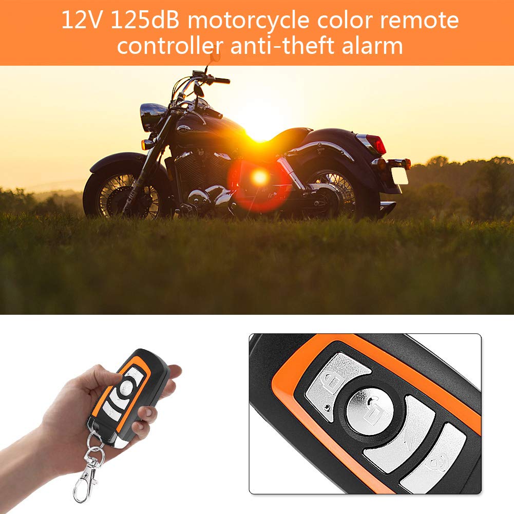 EBTOOLS Sistema di Allarme per Moto Sistema di Allarme di Sicurezza Antifurto per Moto Telecomando