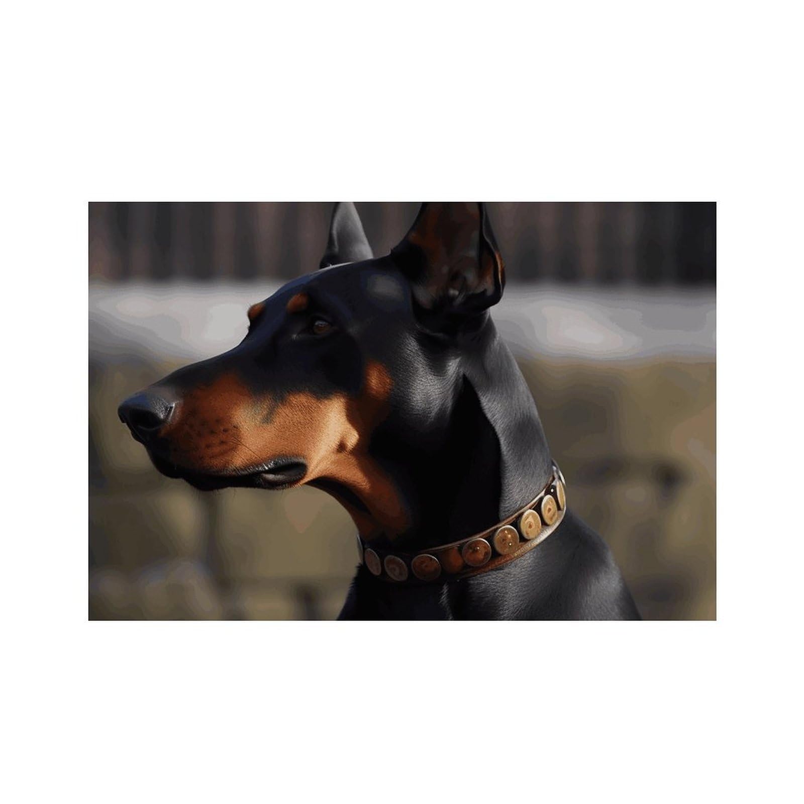 Doberman Place Mat for Restaurant, Portable Table Mat for Kitchen, Anti-Slip Placemats for Home, Fashionable Place Mats for Wedding, Party, Hotels, Apartments 30x45cm