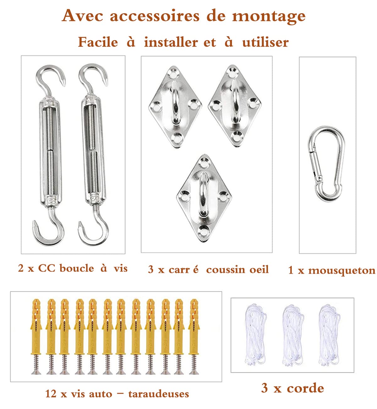 Trójkątny żagiel przeciwsłoneczny, wodoodporny baldachim z 95% ochroną przed promieniowaniem UV, do patio i ogrodu, zawiera zestaw do mocowania, 3,6 x 3,6 x 3,6 m, szary