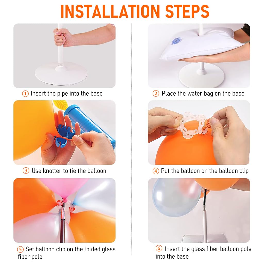 HASTHIP Balloon Arc Stand for Decoration, 9FT Height Adjustable, Pack Of 1 2