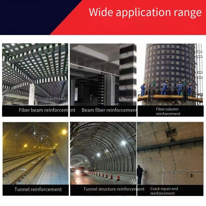 Fibre de carbone 12K 200 g/m² composite de renforcement structurel - 4