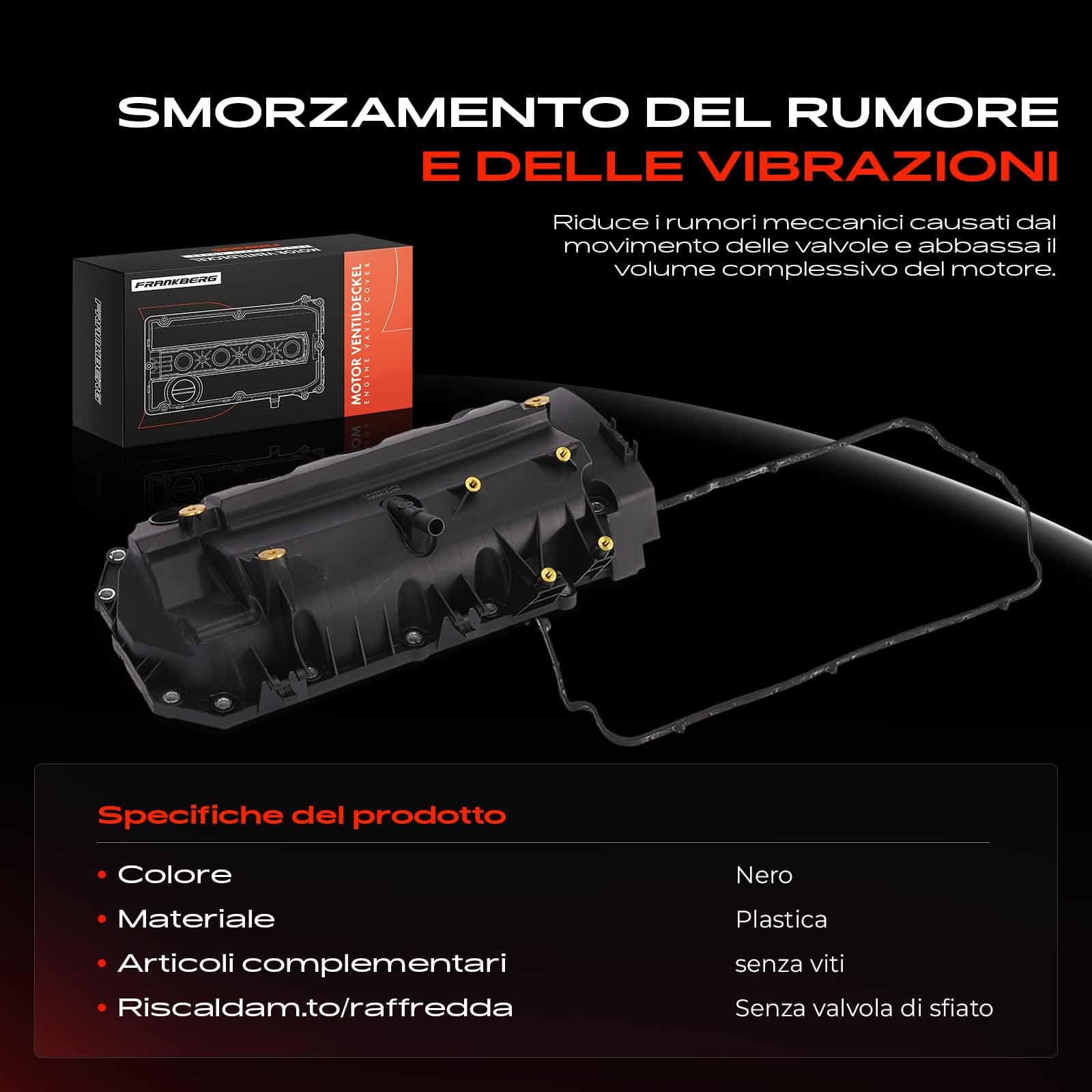Frankberg Coperchio testata Cilindro Coperchio valvole Benzina Compatibile con Twingo II CN0 1.2L Clio IV BH 1.2L S.a.n.d.e.r.o II 1.2L Clio III BR0/1 CR0/1 1.2L Twingo I C06 1.2L Replace# 8200331491