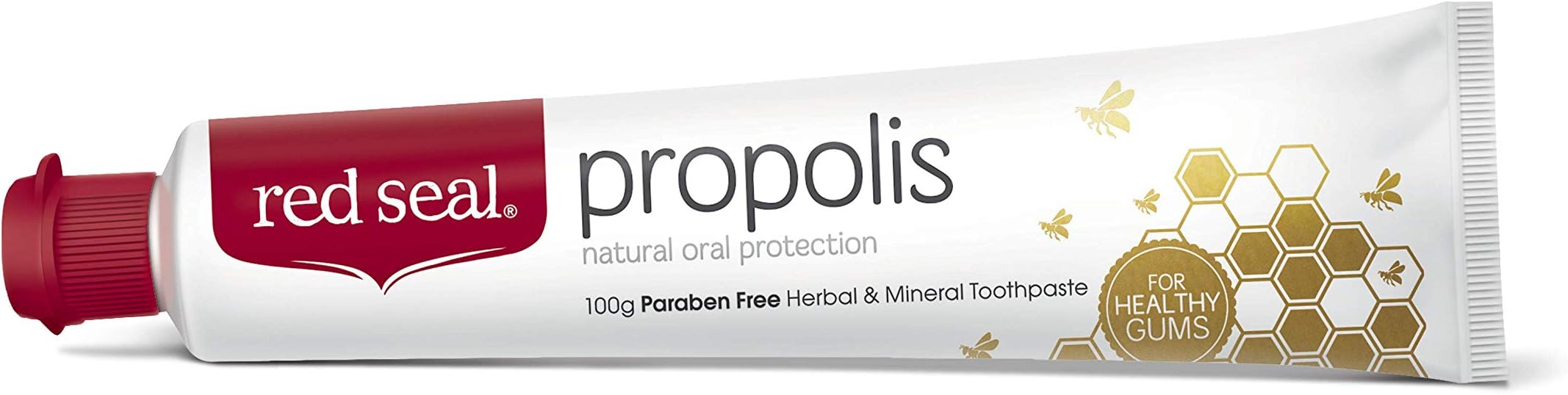 Red Seal Propolis Toothpaste Toothpaste Made With 100% New Zealand Bee Propolis Extract, Anise, Peppermint, Eucalyptus Essential Oils - Freshens Breath, And Remineralizes Teeth,1 Count
