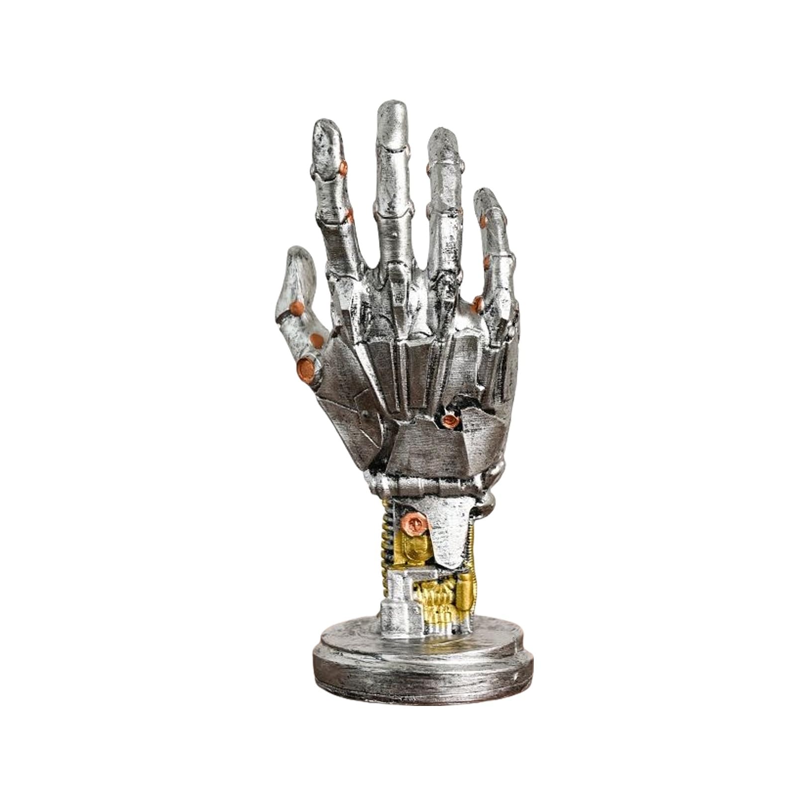 Amazon.co.jp: クリエイティブな機械の手の像、サイバーパンクの機械の