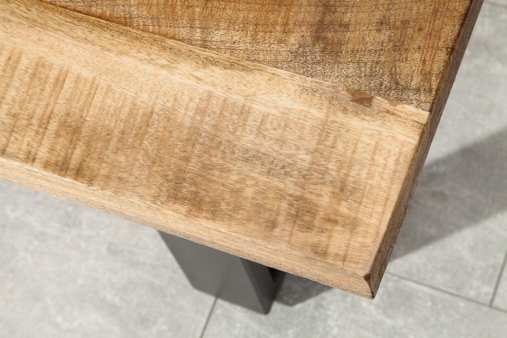 Riess Ambiente Design Sitzbank Iron Craft 170cm Mangoholz Eisen Industrial Design Küchenbank Holzbank Bank