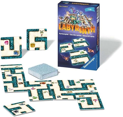 Miniatura 3 de Ravensburger 20849 - Tarjeta de laberinto 20849-El clásico familiar para 2-6 jugadores, juego para niños de 7 años