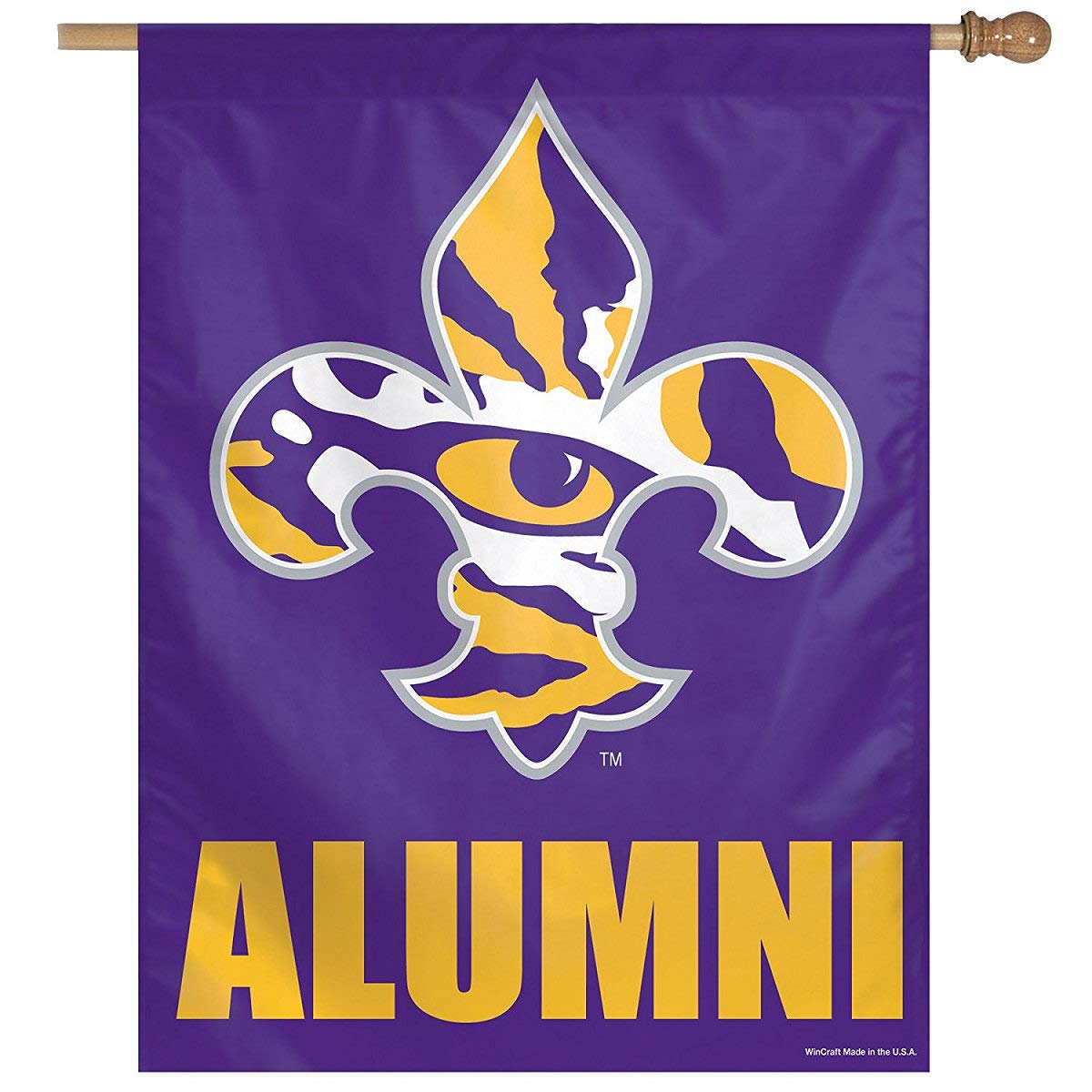 Drapeau vertical LSU Tigers noir Wincraft 27x37cm accessoire mixte