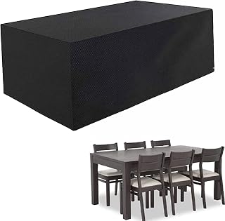 Outdoor Furniture Cover Garden Waterproof Protective Cover Garden Furniture Cover Terrace Furniture Cover Table Cover 420D Oxford Furniture Cover (Black ,Silver ) -100x50x75cm(39x19x29inch)