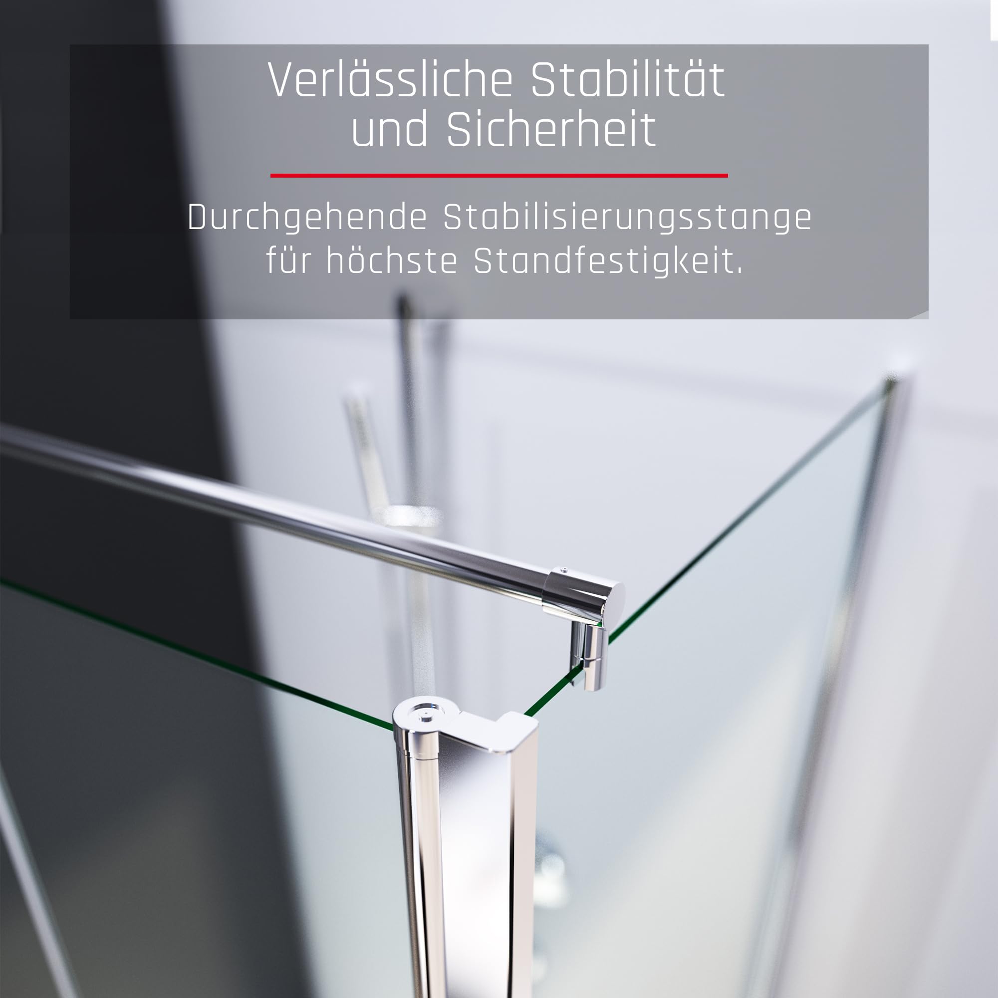 BIJON Duschkabine 115x85 Eckdusche Pendeltür, Klarglas 6mm ESG