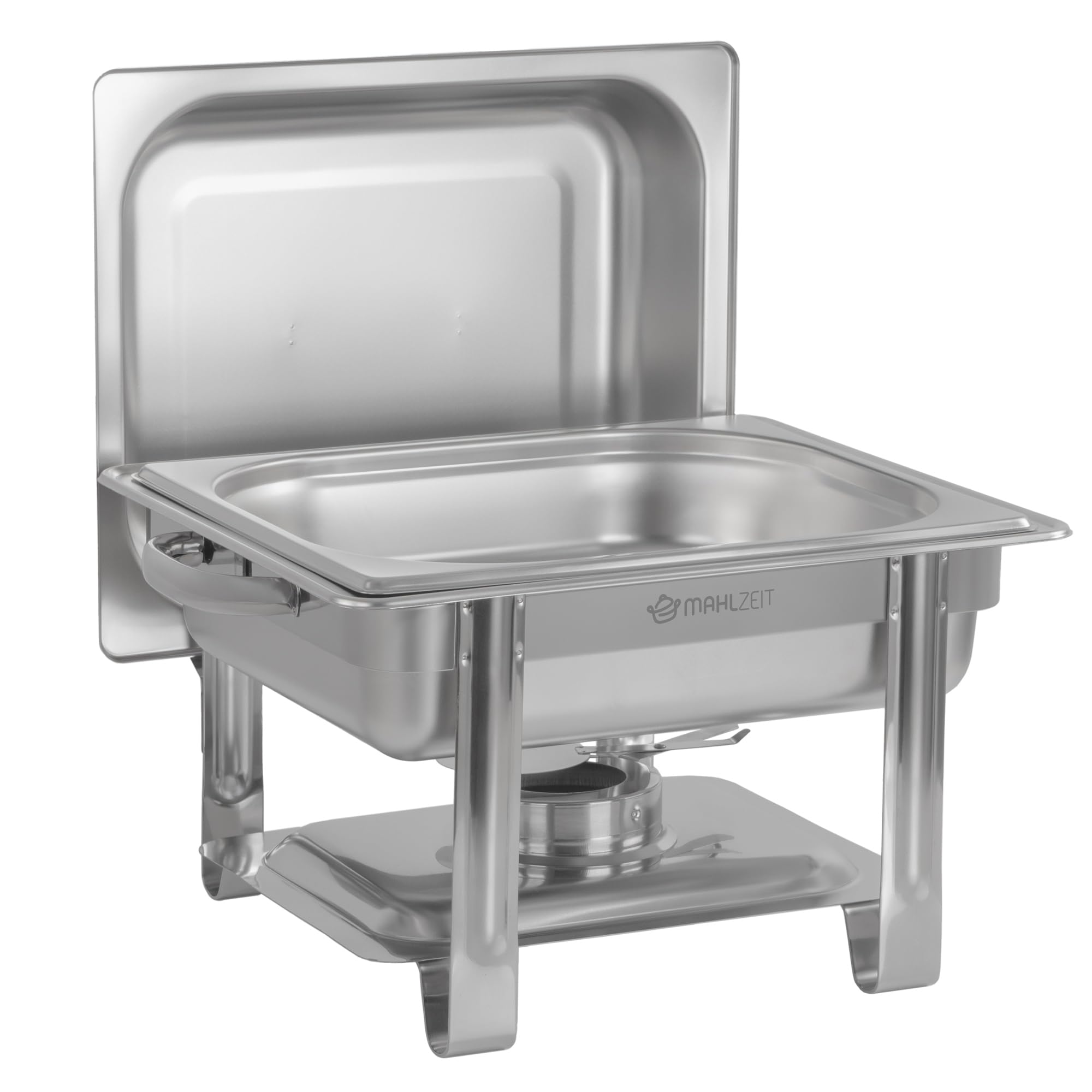 Chauffe-plat Professionnel Mahlzeit 4L - Acier Inoxydable, Format 1/2 GN, Idéal Buffet Et Réception