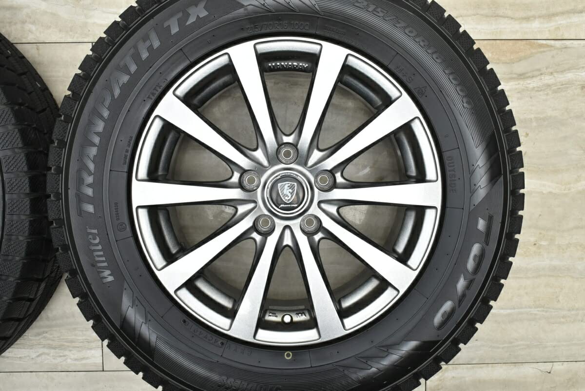 Amazon | 中古 スタッドレスタイヤホイール 4本セット 16インチ 6.5J +  