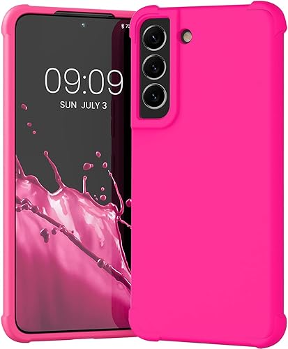 Vista 7 de KIOMY Funda transparente para Samsung Galaxy S22 5G a prueba de golpes con bolsas de aire, esquinas de diseño híbrido, parte trasera de Magnético