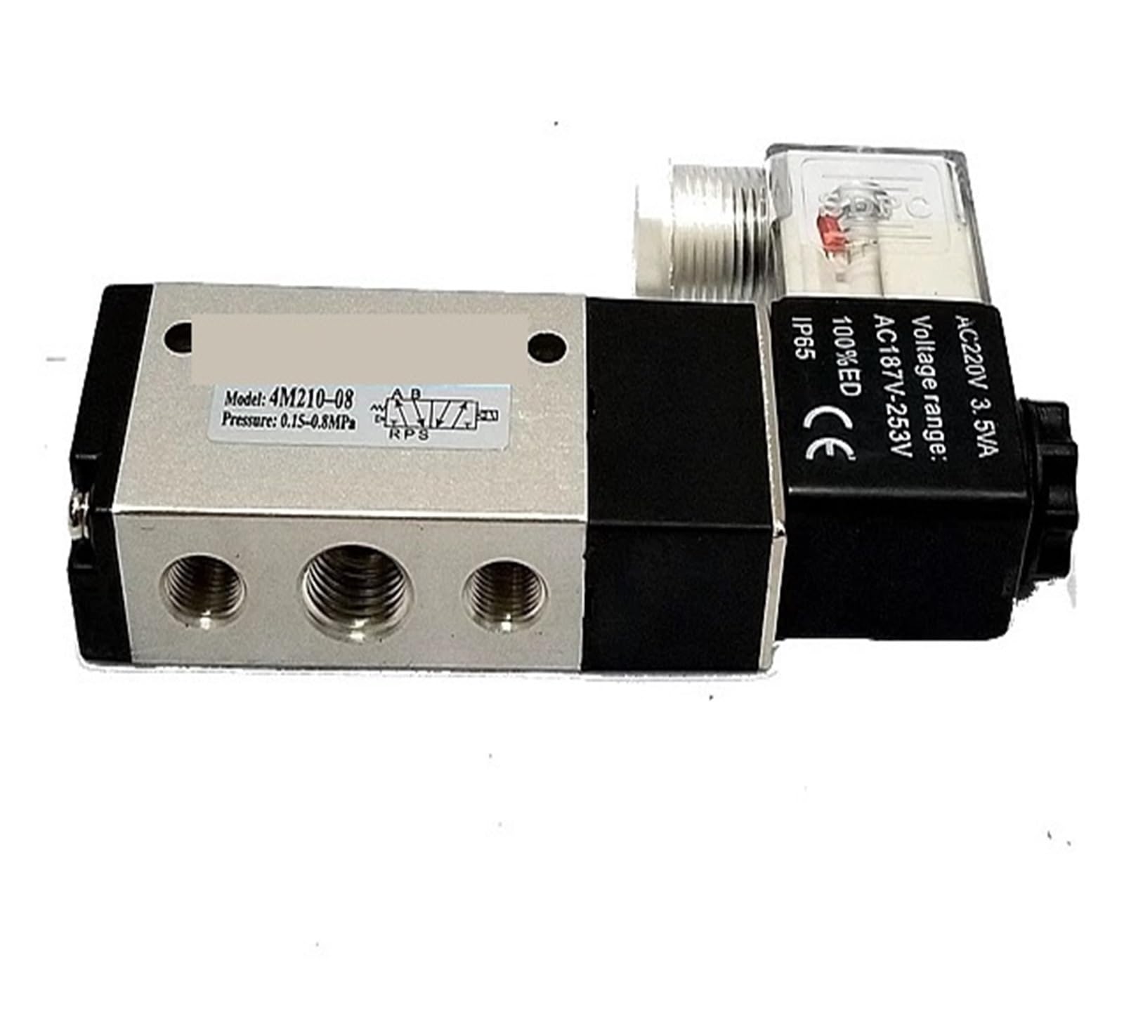 LEOTNNDQ 4M210-08 DC24V AC220V Two Position Five Way Solenoid Valve(4M210-08 DC24V 45)