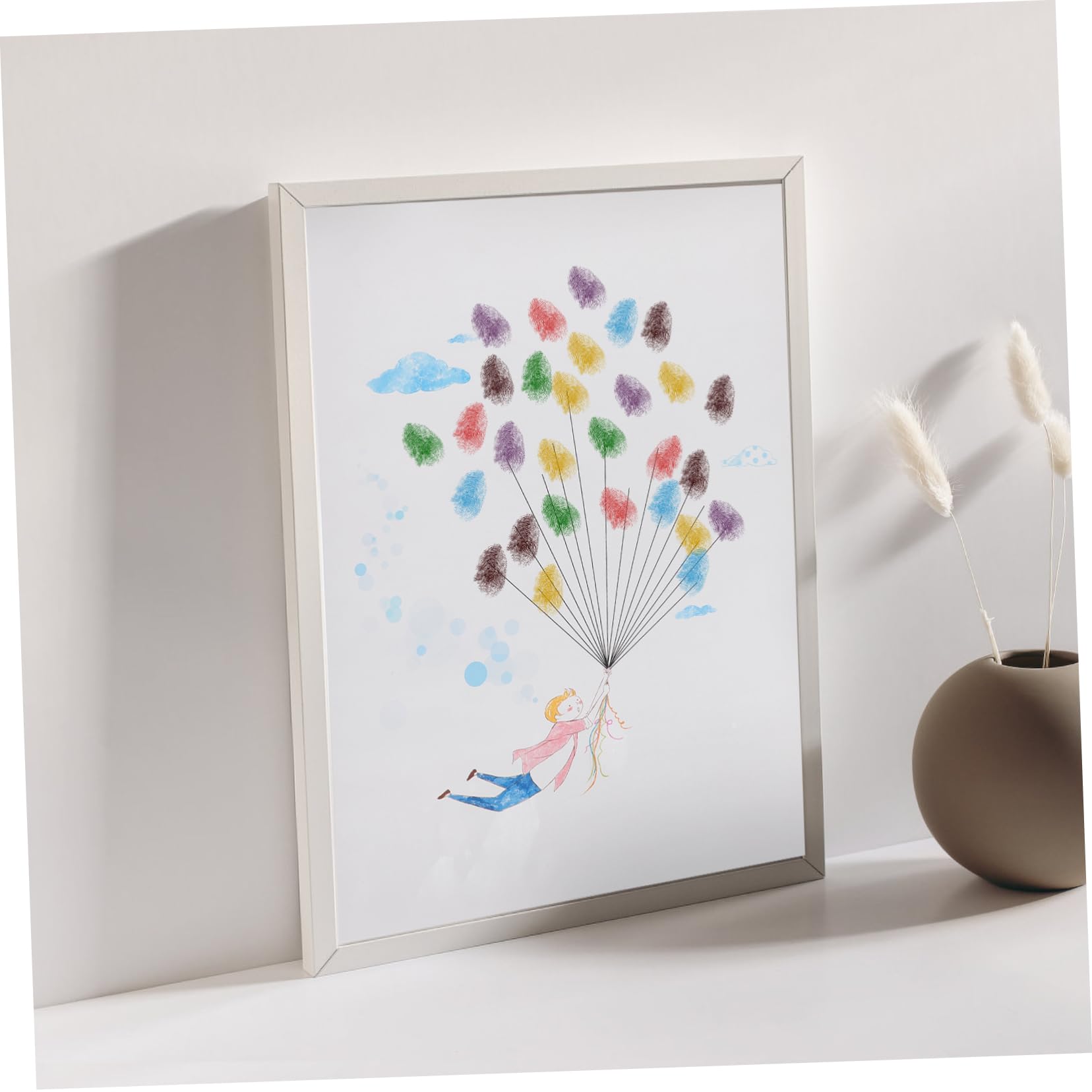 DECHOUS 4stücke Fingerprint Für Hochzeiten Geburtstage Und Brautpartys Einzigartiges Fingerabdruck-signierbild Kreative - Für Unvergessliche Anlässe