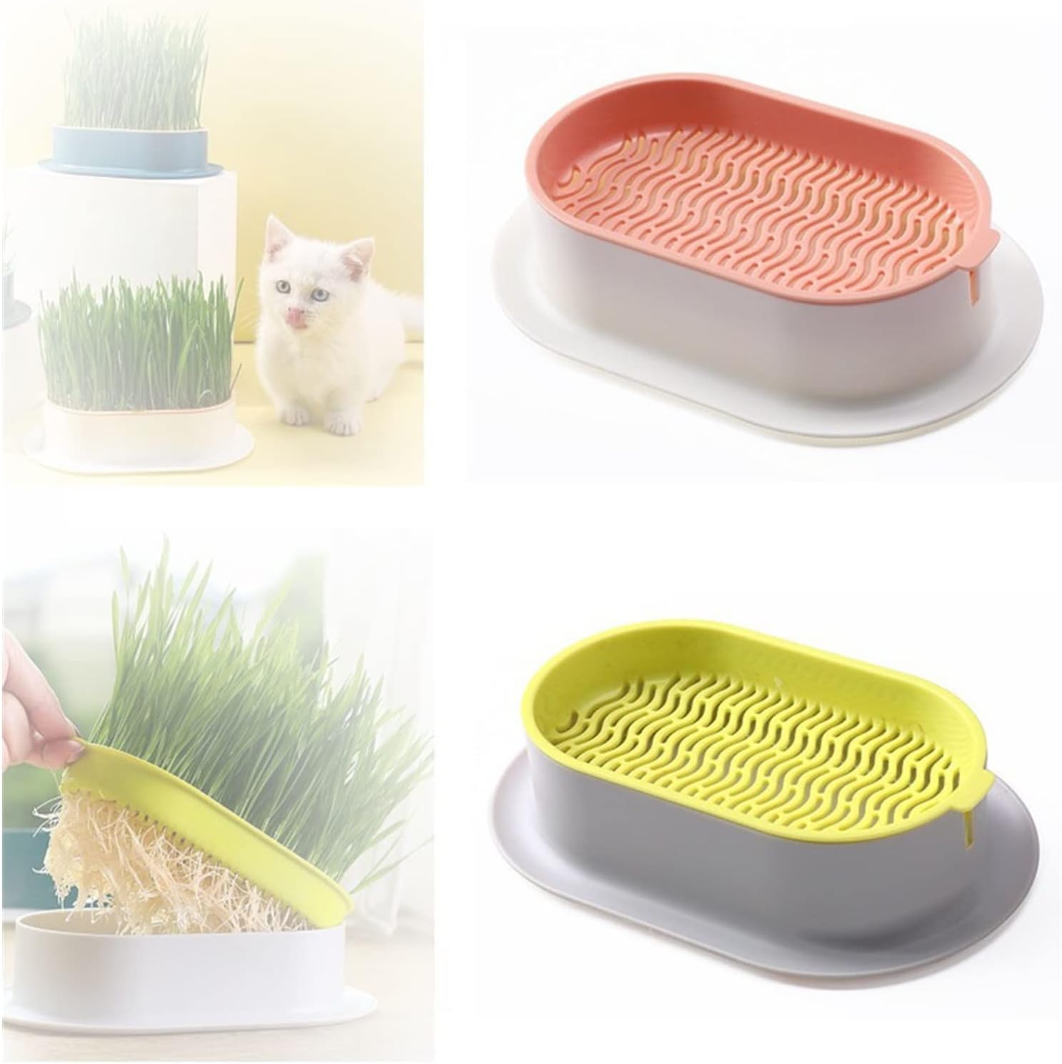 Cat Grass Planter, Practical Cat Plant Convenient Planting Box, Cat