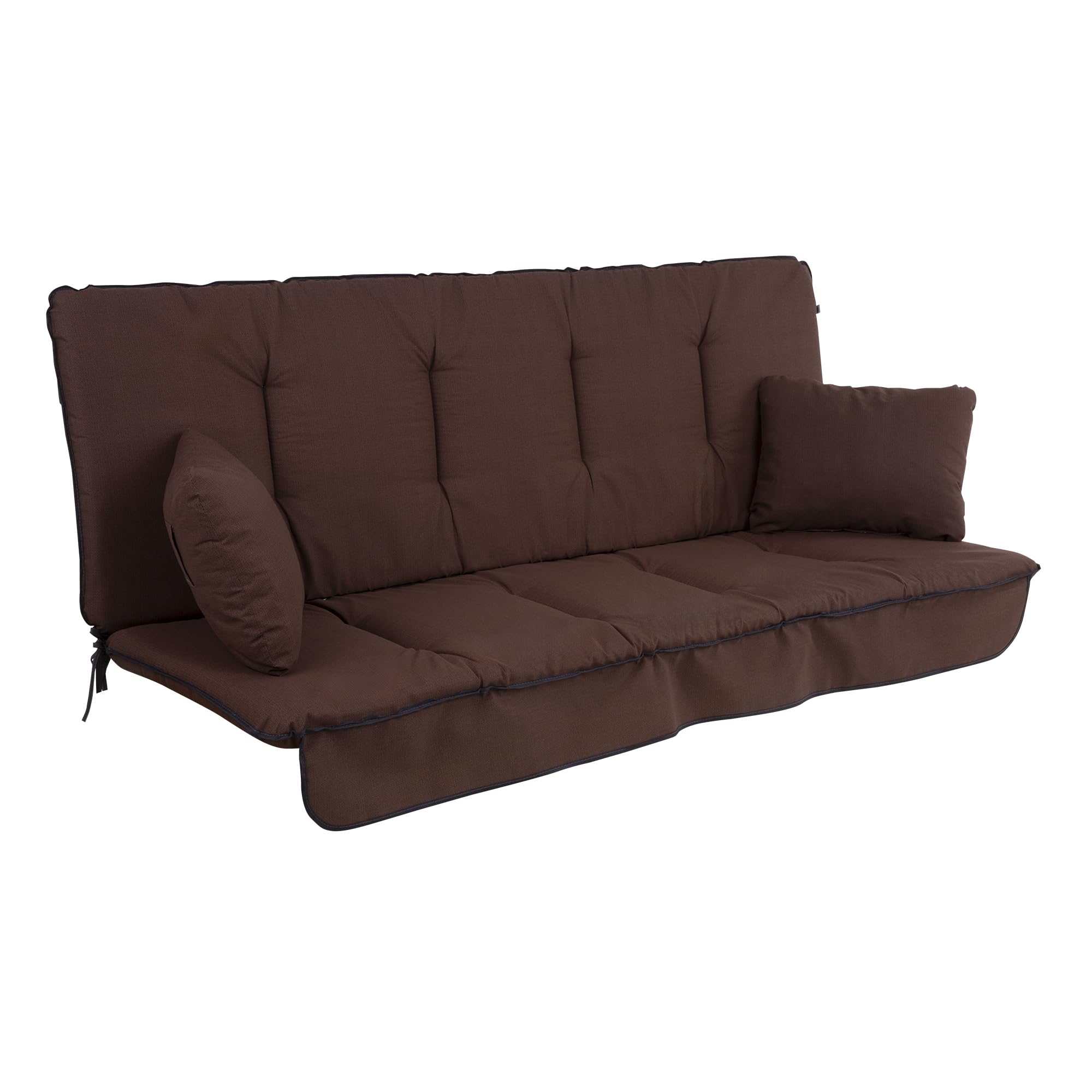 PATIO Ersatzpolster Hollywoodschaukel 170 cm Umbria Bankauflage mit Seitenkissen Volant vorne