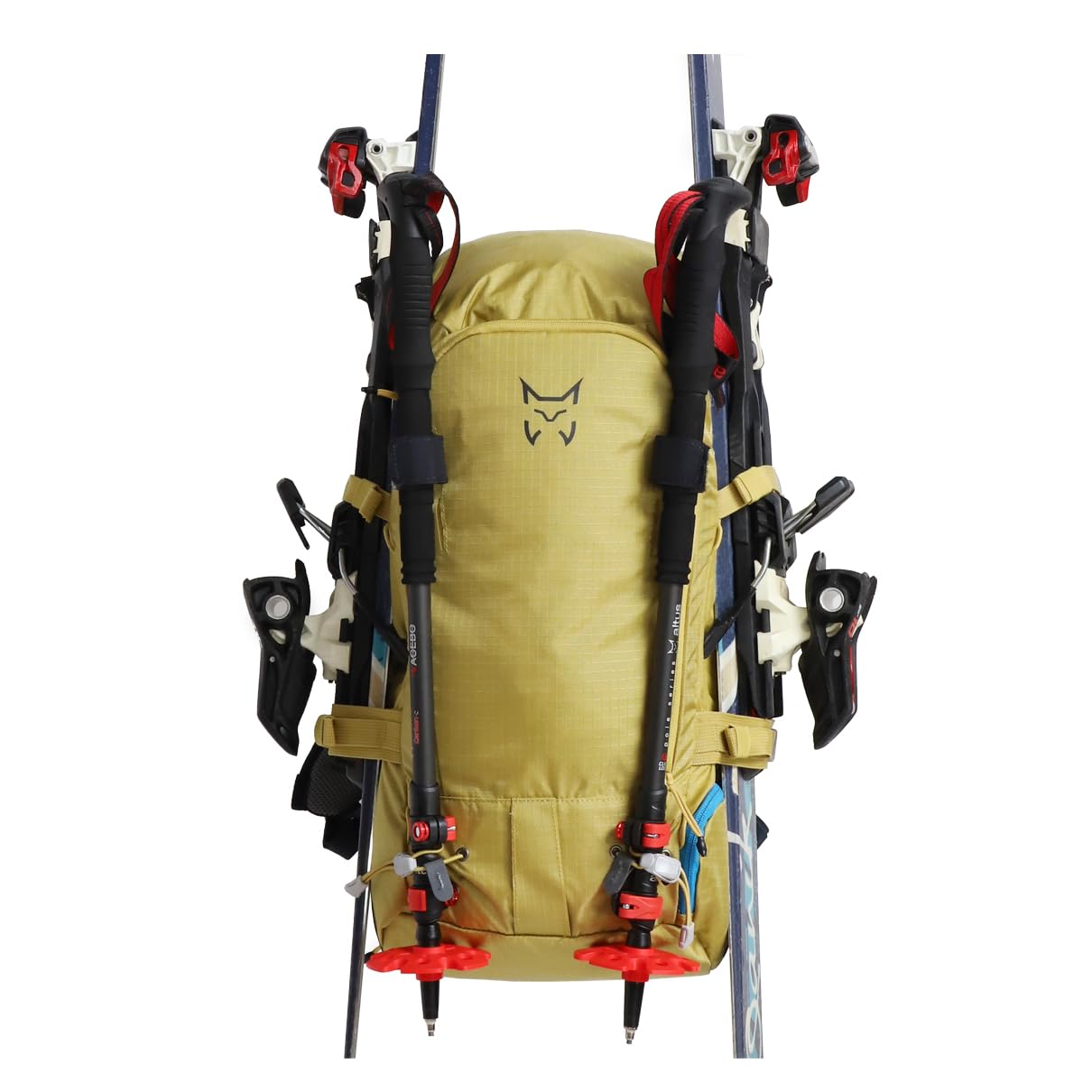 ALTUS SAIOA | Mochila de esqui | Mochila de travesía | Trekking | Esquí de montaña | Escalada | Ergonómica | Ligera | Resistente | Color oil yellow