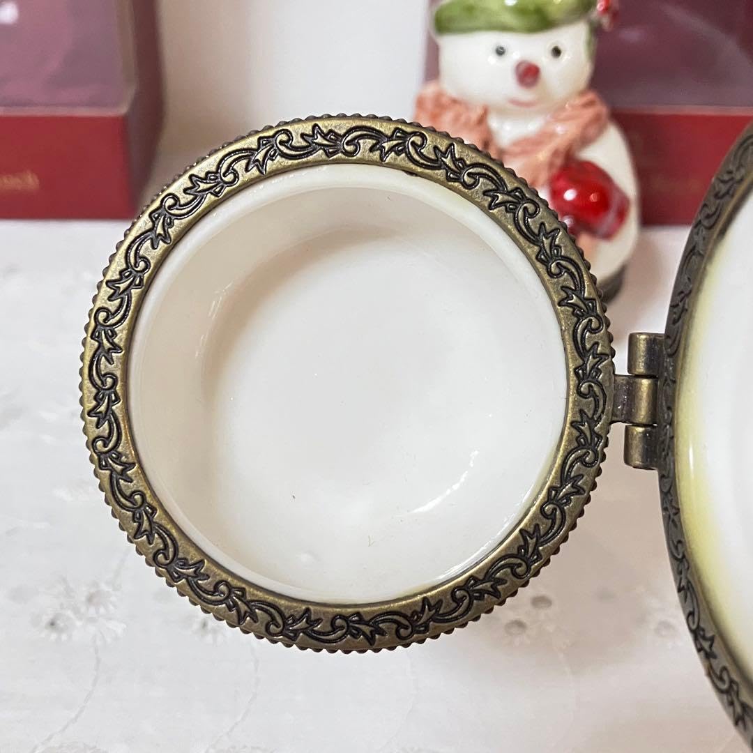 スノーマン 雪だるま 小物入れ トリンケットボックス