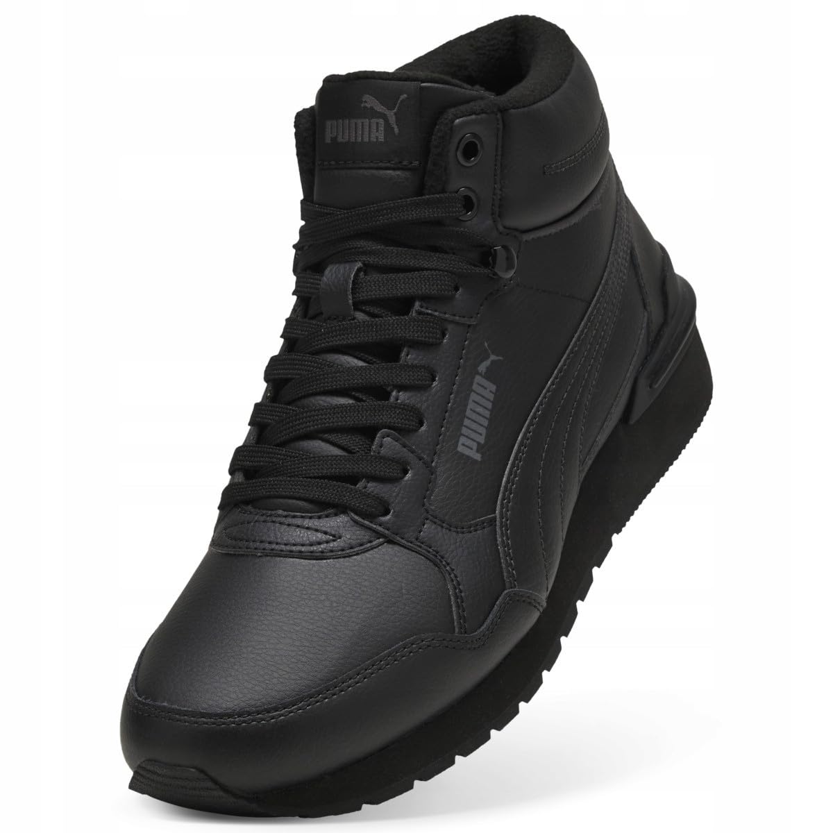 PUMA ST Runner V4 Mid (40289301) męskie buty sportowe, wysoki krój, czarne, wygodne, funkcjonalne, sznurowane, na jesień/zimę, wygodne, stylowe, na każdy dzień
