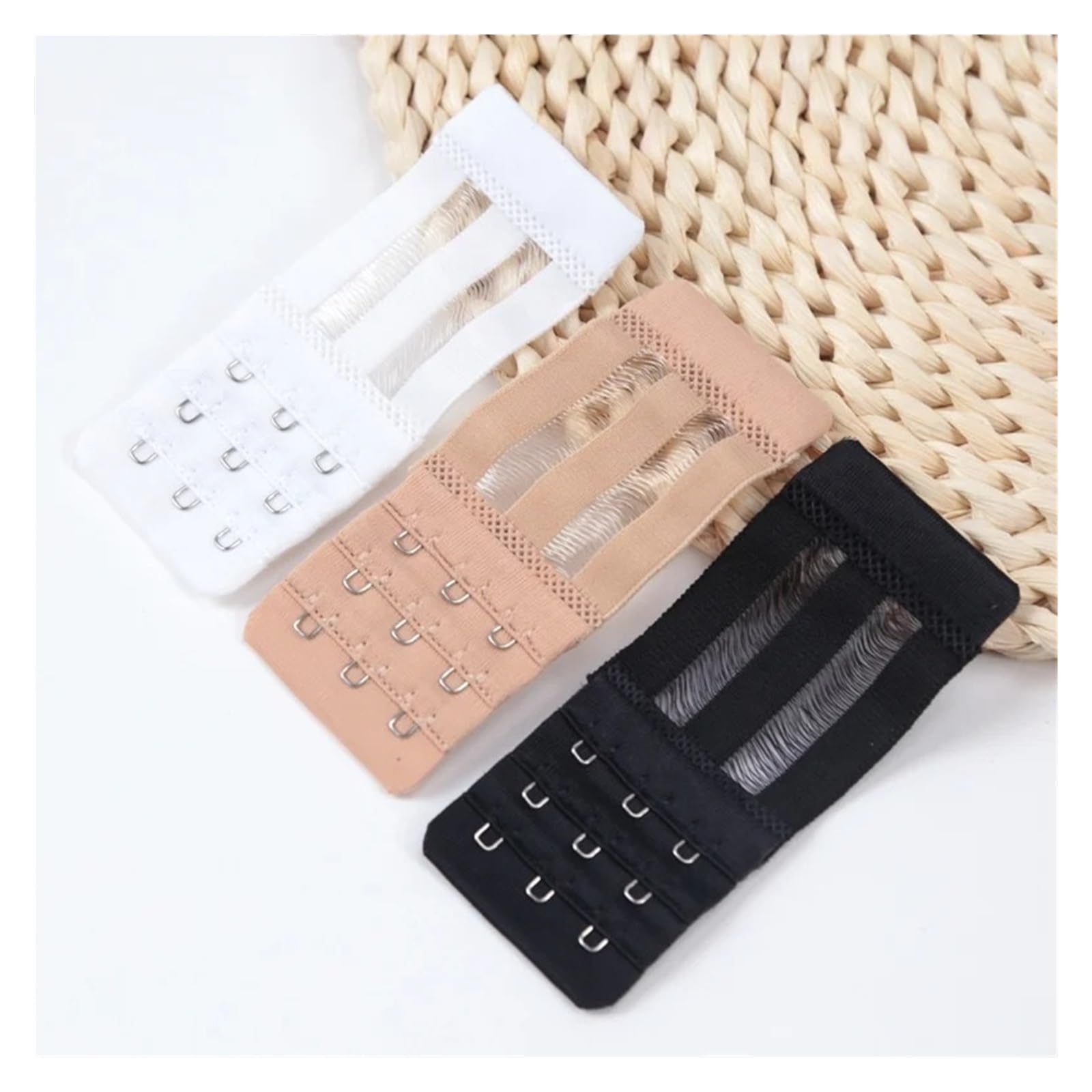 Extensor de Sujetador for Mujer, Juego 3 uds., extensión Correa Nailon con Ganchos, Extensores íntimos alargados, Accesorios