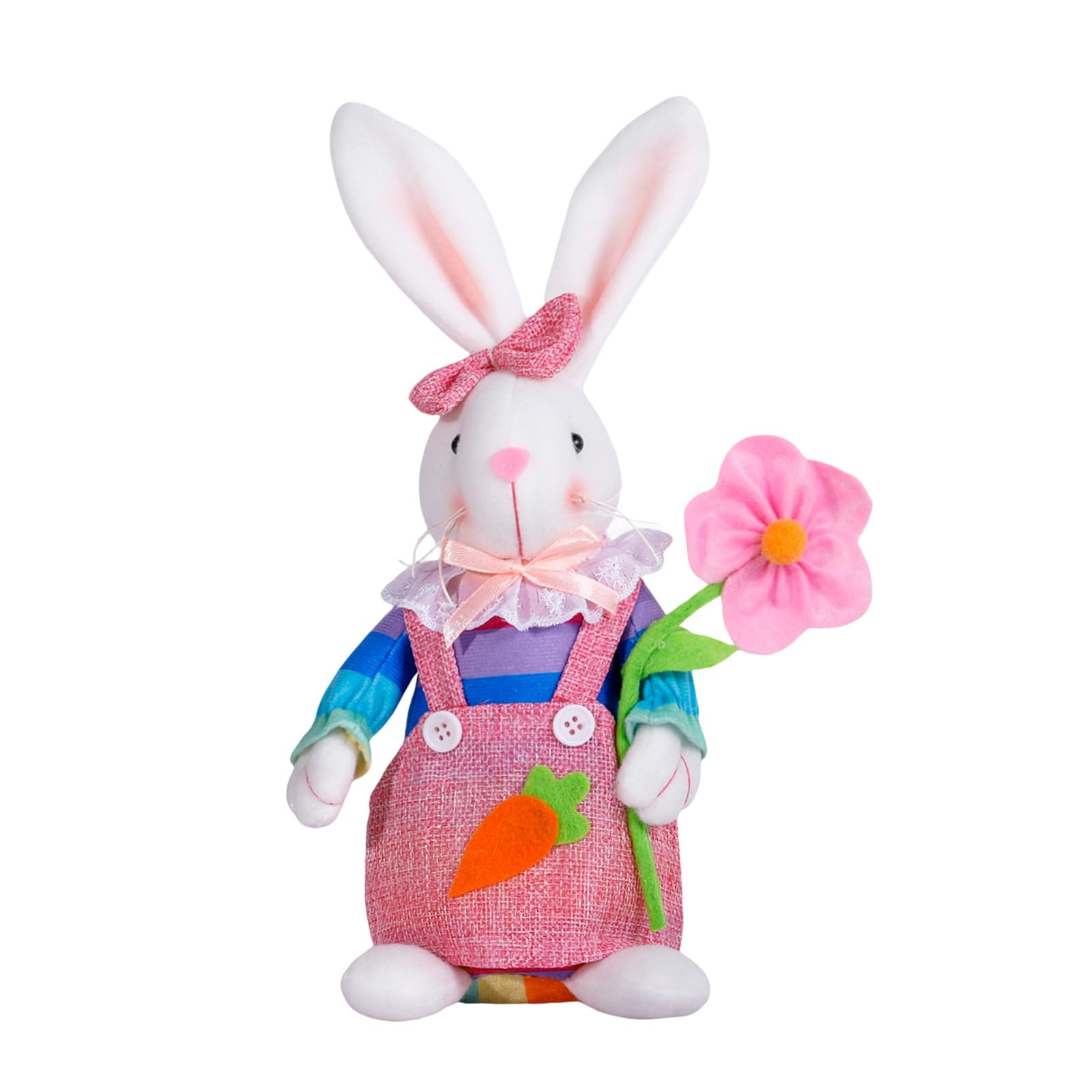 Tsophreniq Easter Delicate Doll for Enthusiasts Spring Party Decors Country Bunnies Statues Decorations Doll Decorations
