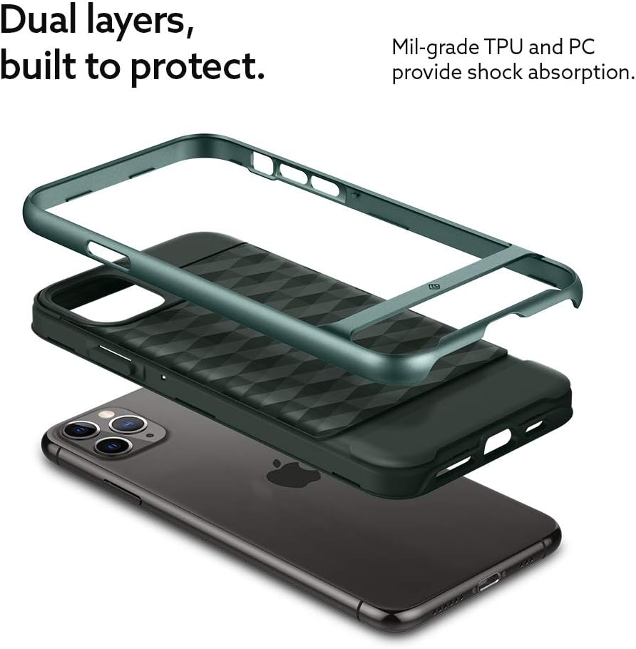 Caseology Parallax for Apple iPhone 11 Pro Case (2019) - Midnight Green