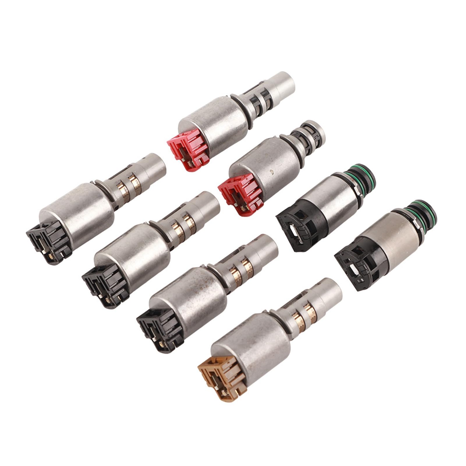 Transmission Solenoid, Solenoid Kit Compatible with Hyundai Avante, A6MF1 A6MF2 A6LF1 A6LF2 A6LF3, 8Pcs Transmission Replacement Set