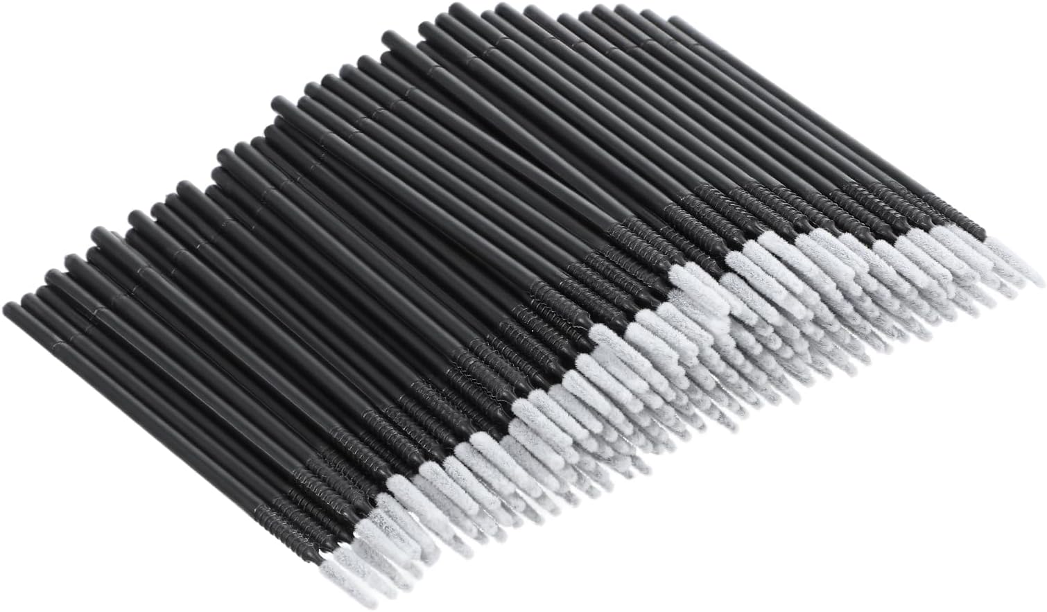 400 Pack Microswabs for Eyelash Extensions, Micro Swabs, Micro Applicator Brush for Eyelash Extensions, Makeup Application, Precision Cleaning and Personal Care, Balck