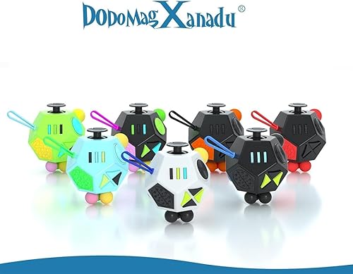 Miniatura 9 de Dodecágono antiestrés - Cubo de juguete de 12lados para aliviar el estrés y la ansiedad, antidepresión para niños y adultos con TDAH, TDA, TOC y