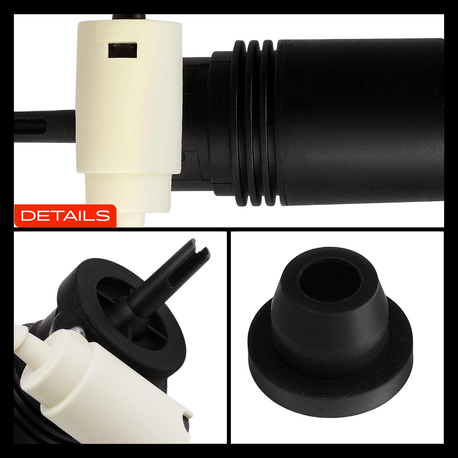 Frankberg Pompa lavavetri Pompa acqua lavaggio Pulizia vetri Anteriore 2-Poli Compatibile con Classe M W166 W164 Classe R V251 W251 GLE W166 GL-Class X166 Replace# 1648690421