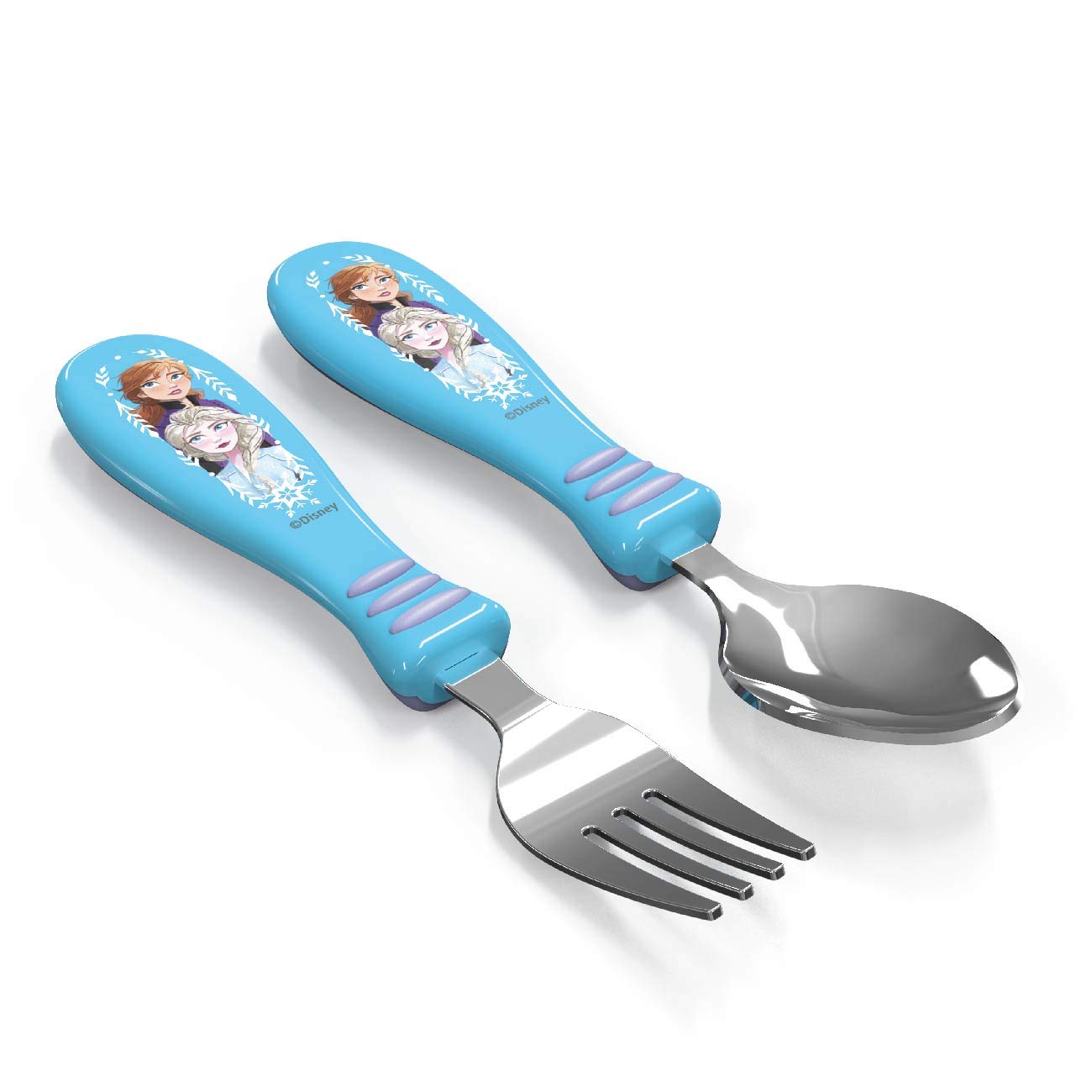 Zak Designs Disney Flatware Fun Character Art on Both Utensils Non Slip