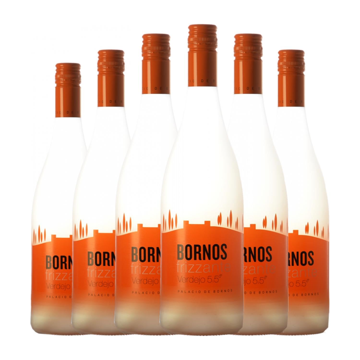 Palacio de Bornos Frizzante Verdejo Rueda 75 cl Espumoso blanco (Caja de 6 Botellas de 75 cl)